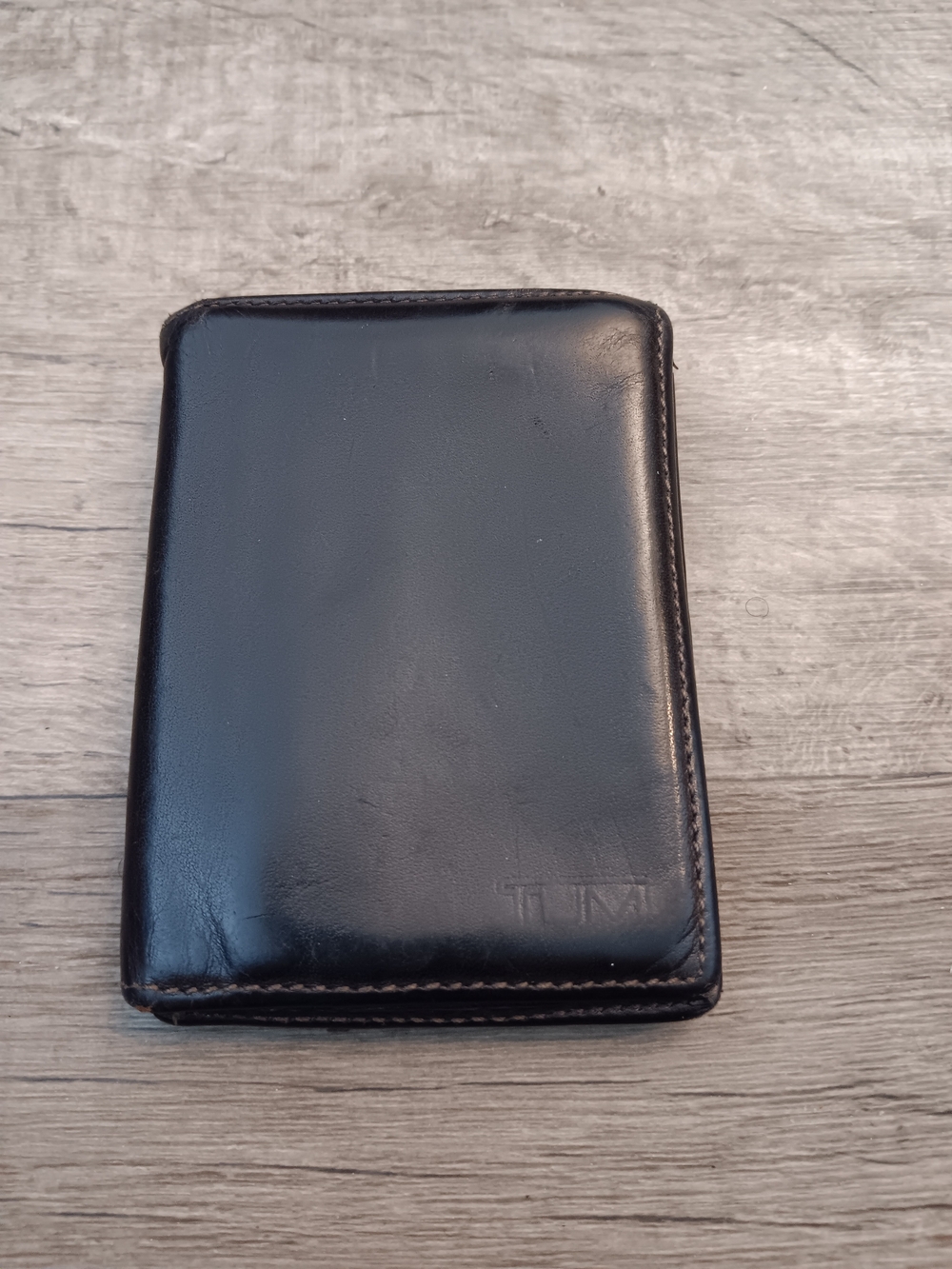 Tumi Brown Leather L-Fold Wallet